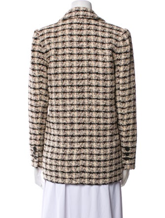 Anine Bing Tweed Pattern Blazer
