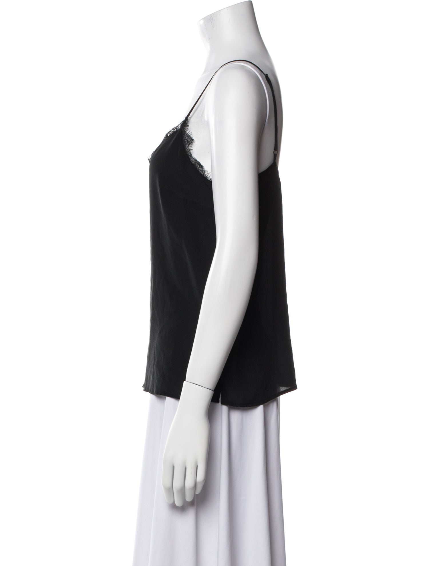 Anine Bing Silk V-Neck Top