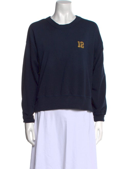 Anine Bing Crew Neck Long Sleeve Sweatshirt