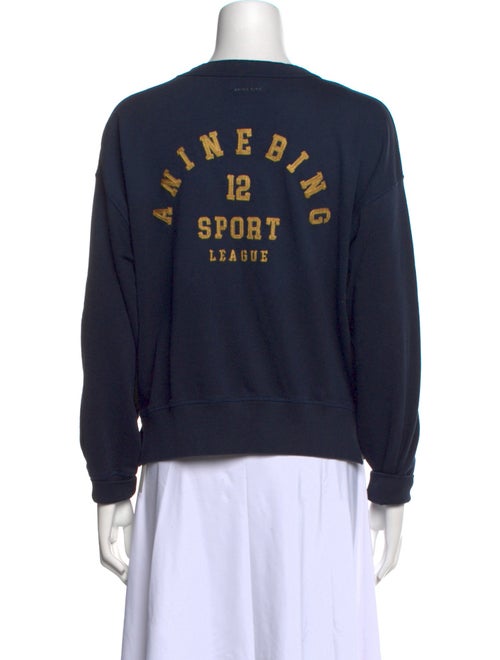 Anine Bing Crew Neck Long Sleeve Sweatshirt