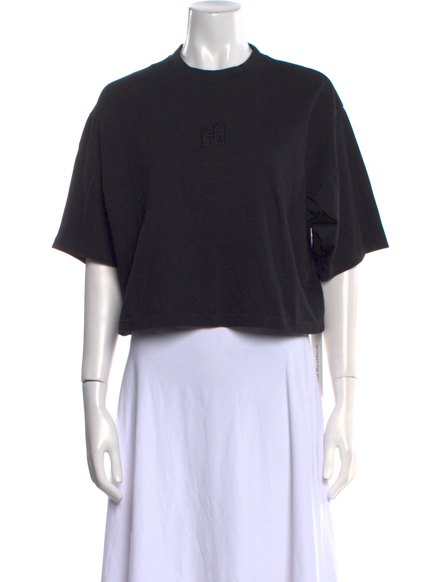 Anine Bing Crew Neck Short Sleeve Crop Top w/ Tags