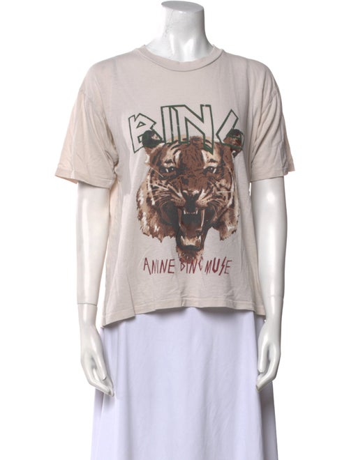 Anine Bing Graphic Print Crew Neck T-Shirt