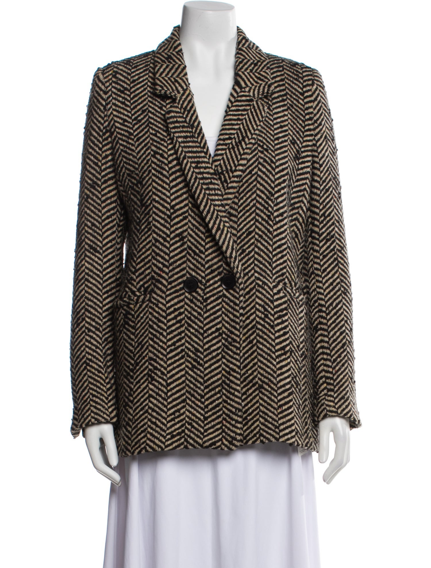 Anine Bing Tweed Printed Blazer