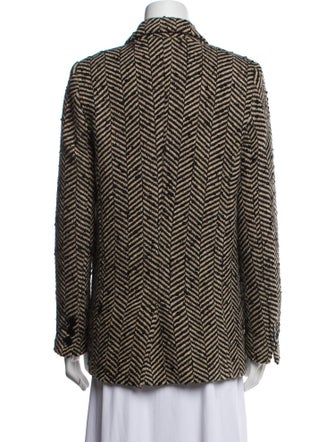 Anine Bing Tweed Printed Blazer