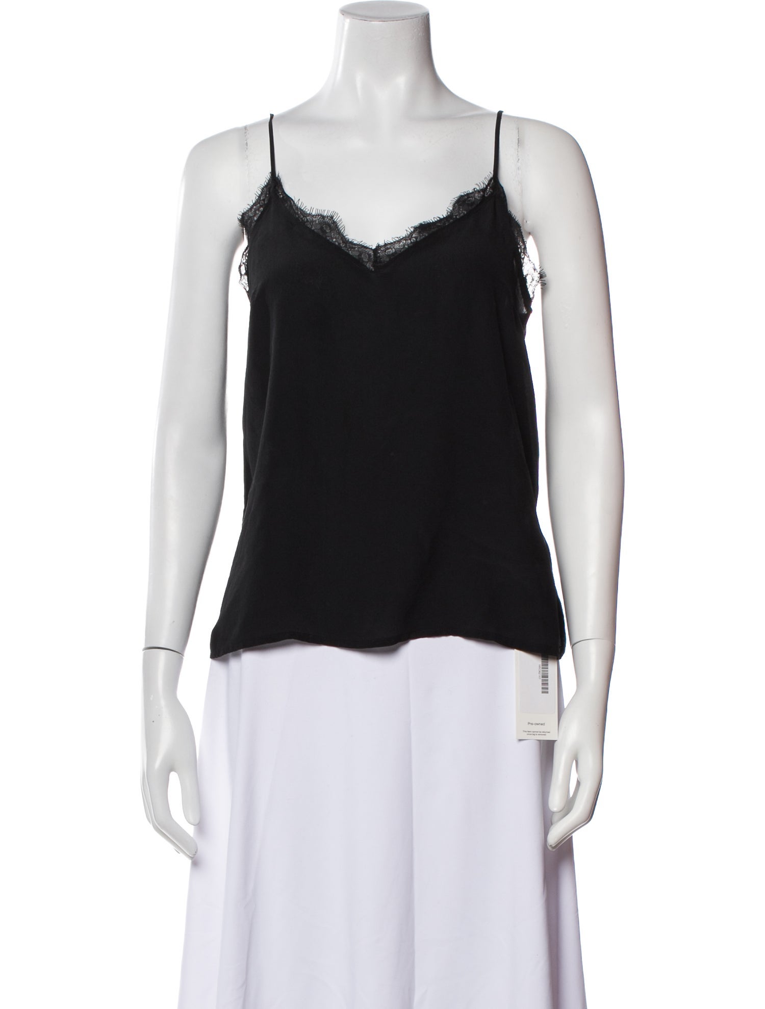 Anine Bing Silk V-Neck Top