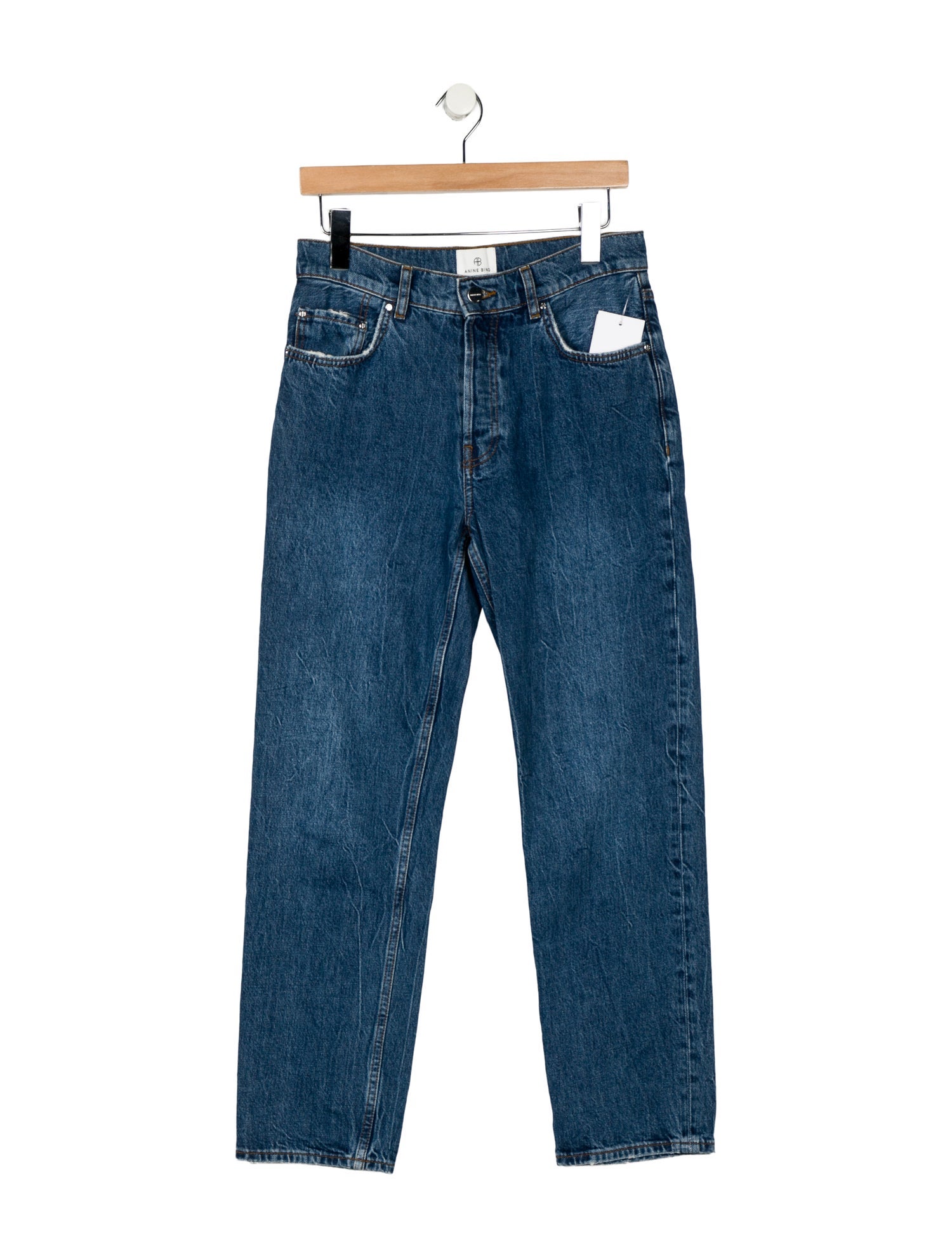 Anine Bing High-Rise Straight Leg Jeans w/ Tags