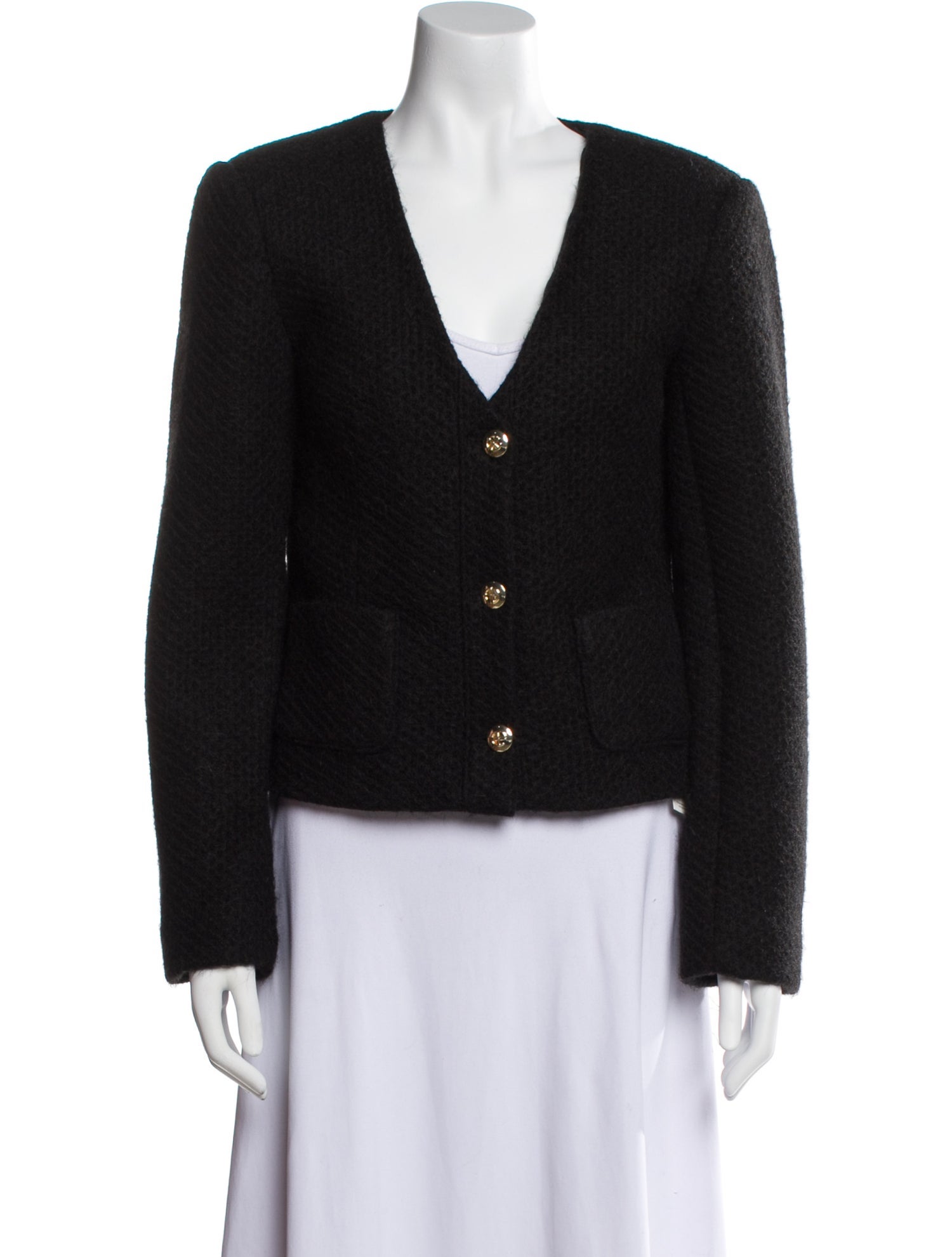 Anine Bing Tweed Pattern Evening Jacket