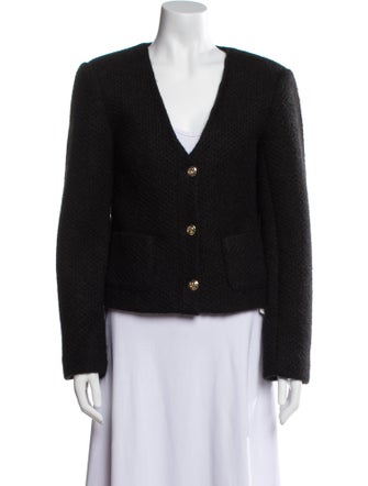 Anine Bing Tweed Pattern Evening Jacket