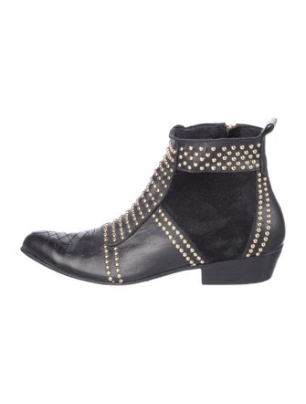 Anine Bing Leather Patterned Boots