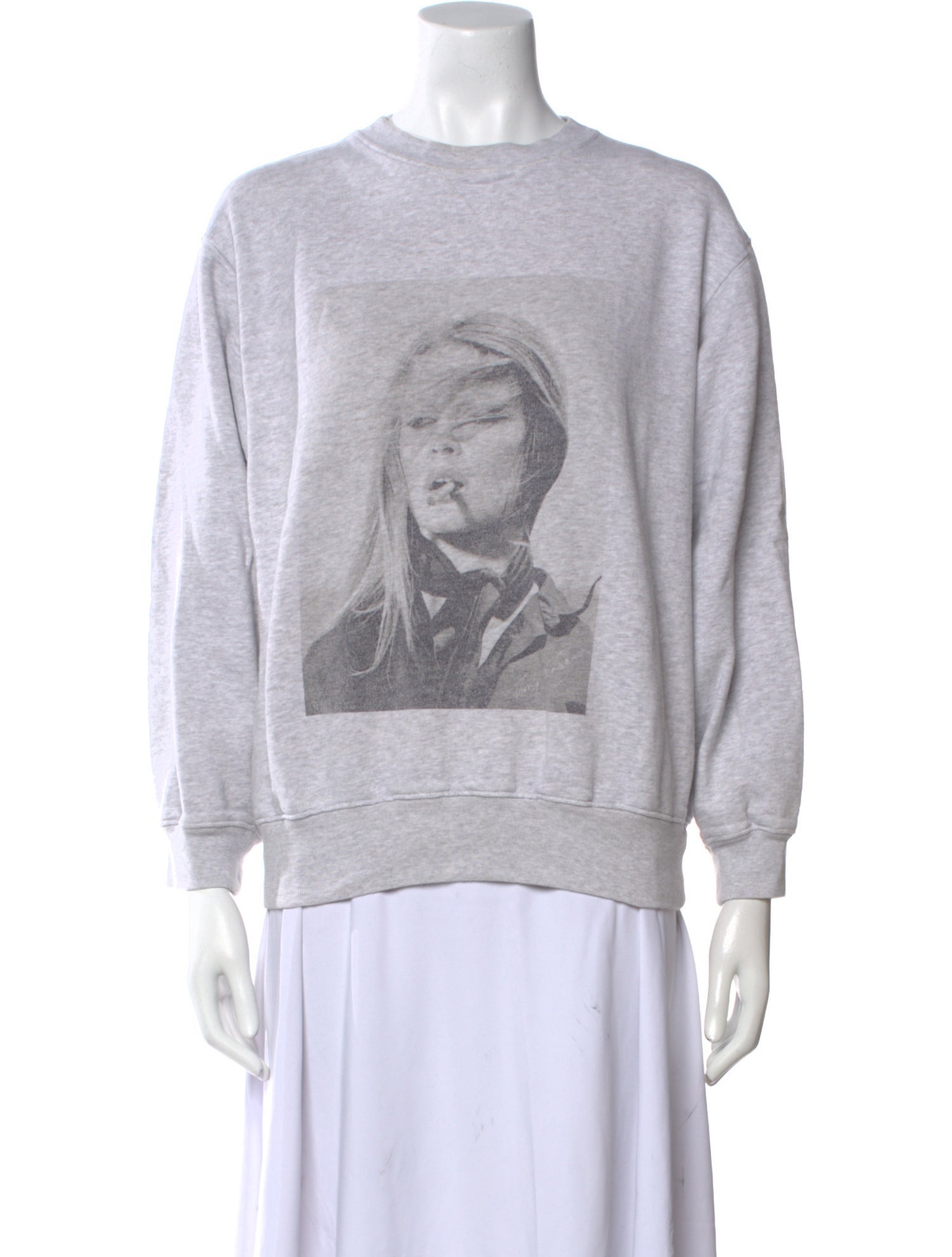 Anine Bing Graphic Print Crew Neck Sweatshirt