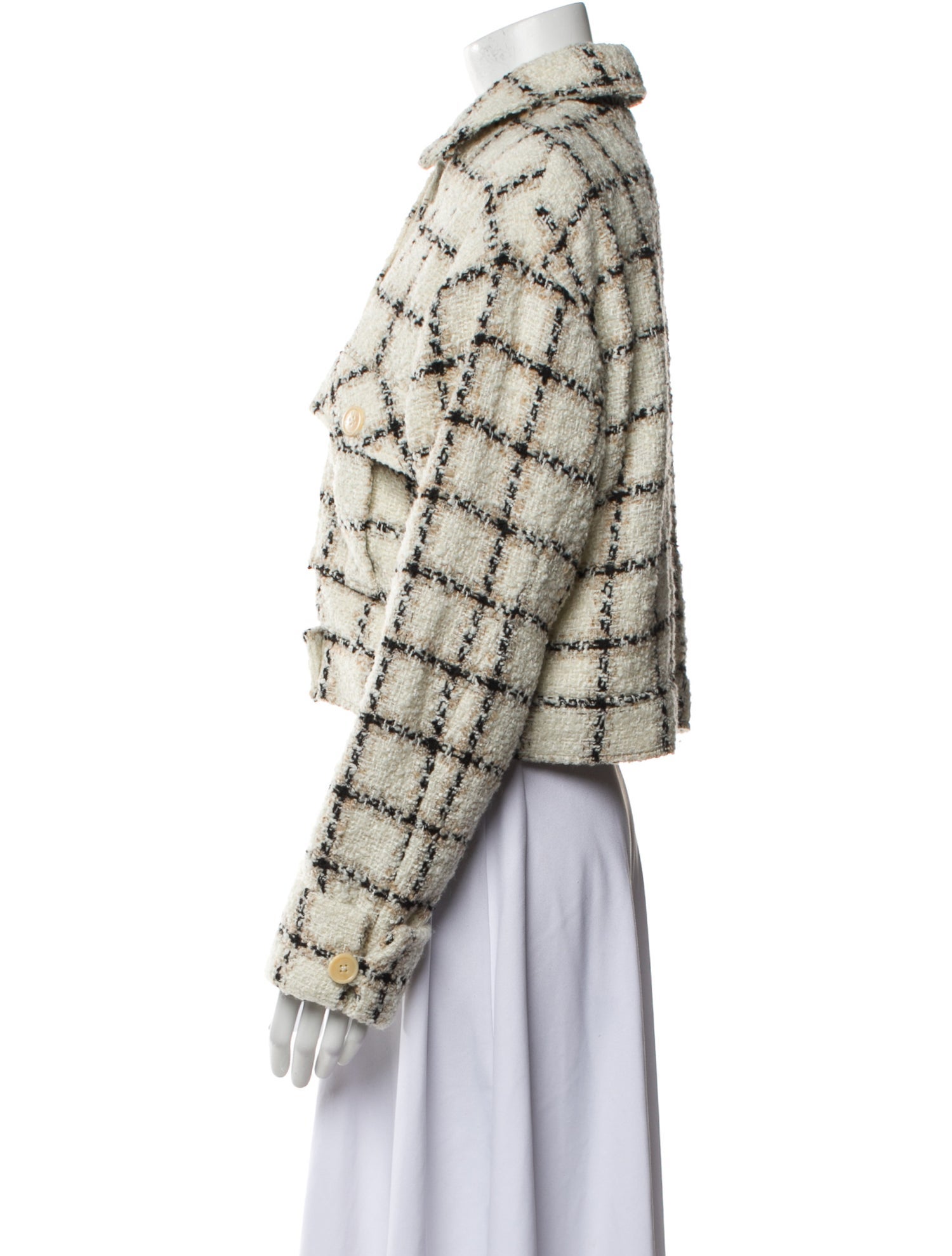 Anine Bing Tweed Pattern Denim Jacket w/ Tags