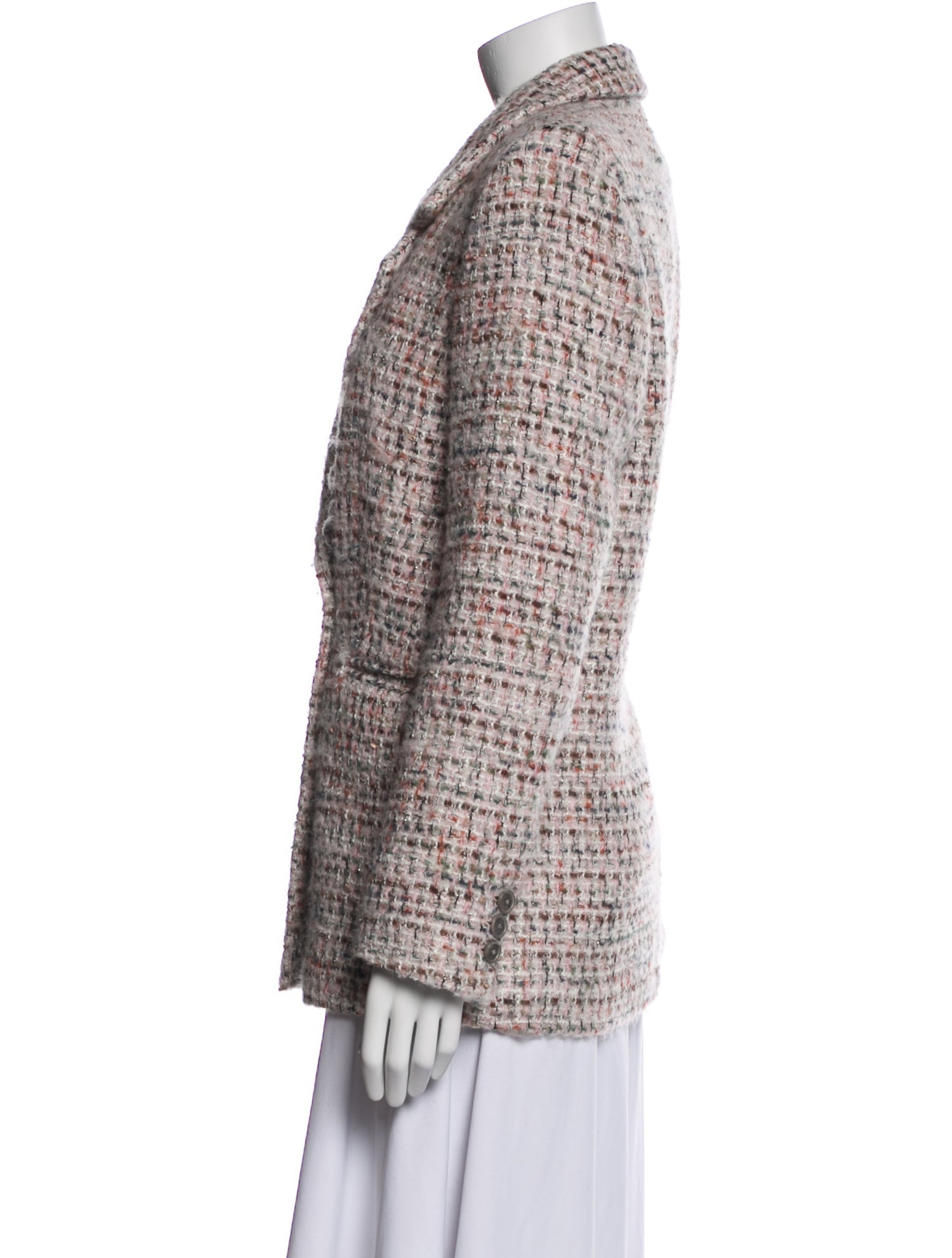 Anine Bing Plaid Print Blazer