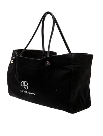 Anine Bing Canvas Weekender Bag