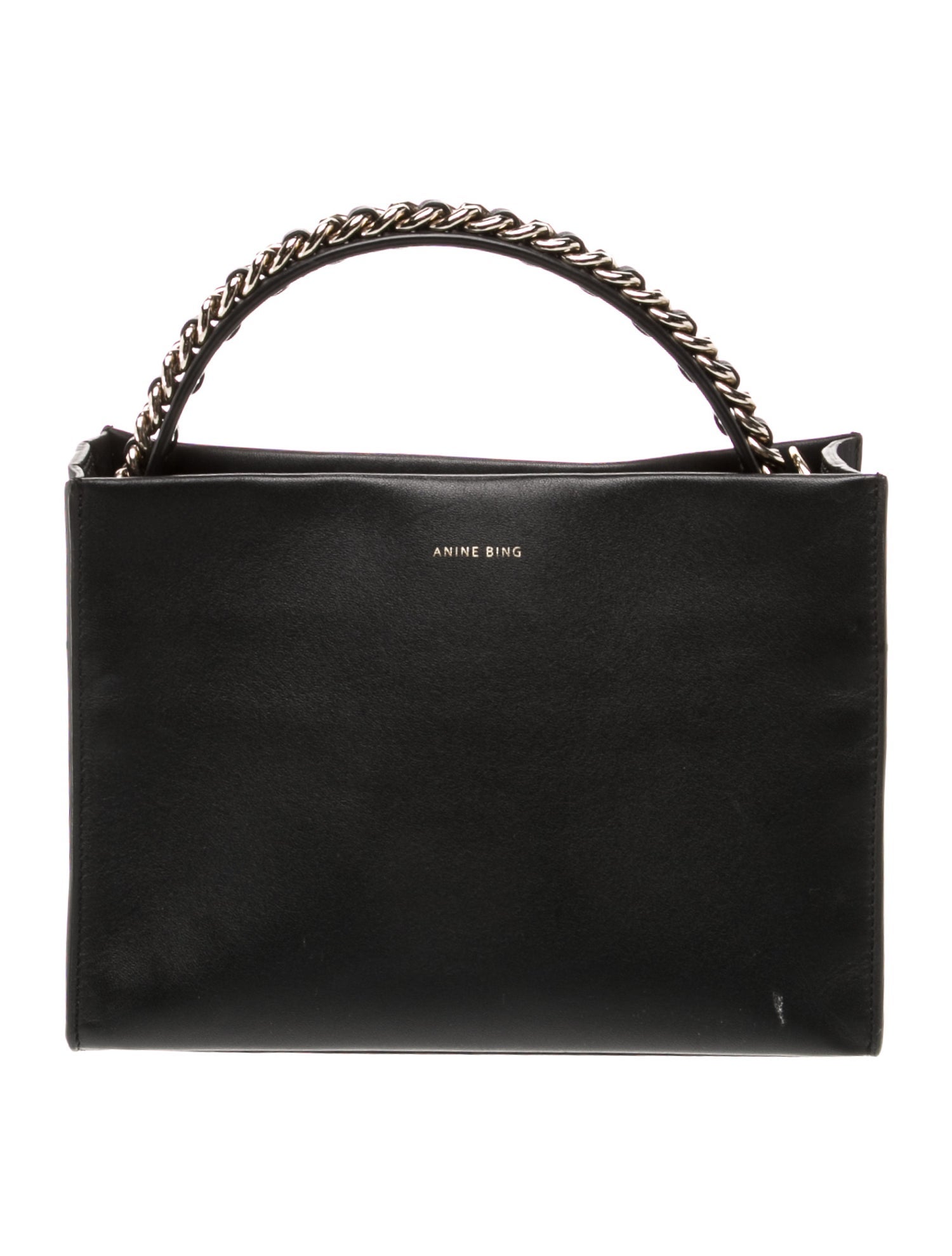 Anine Bing Leather Top Handle Bag