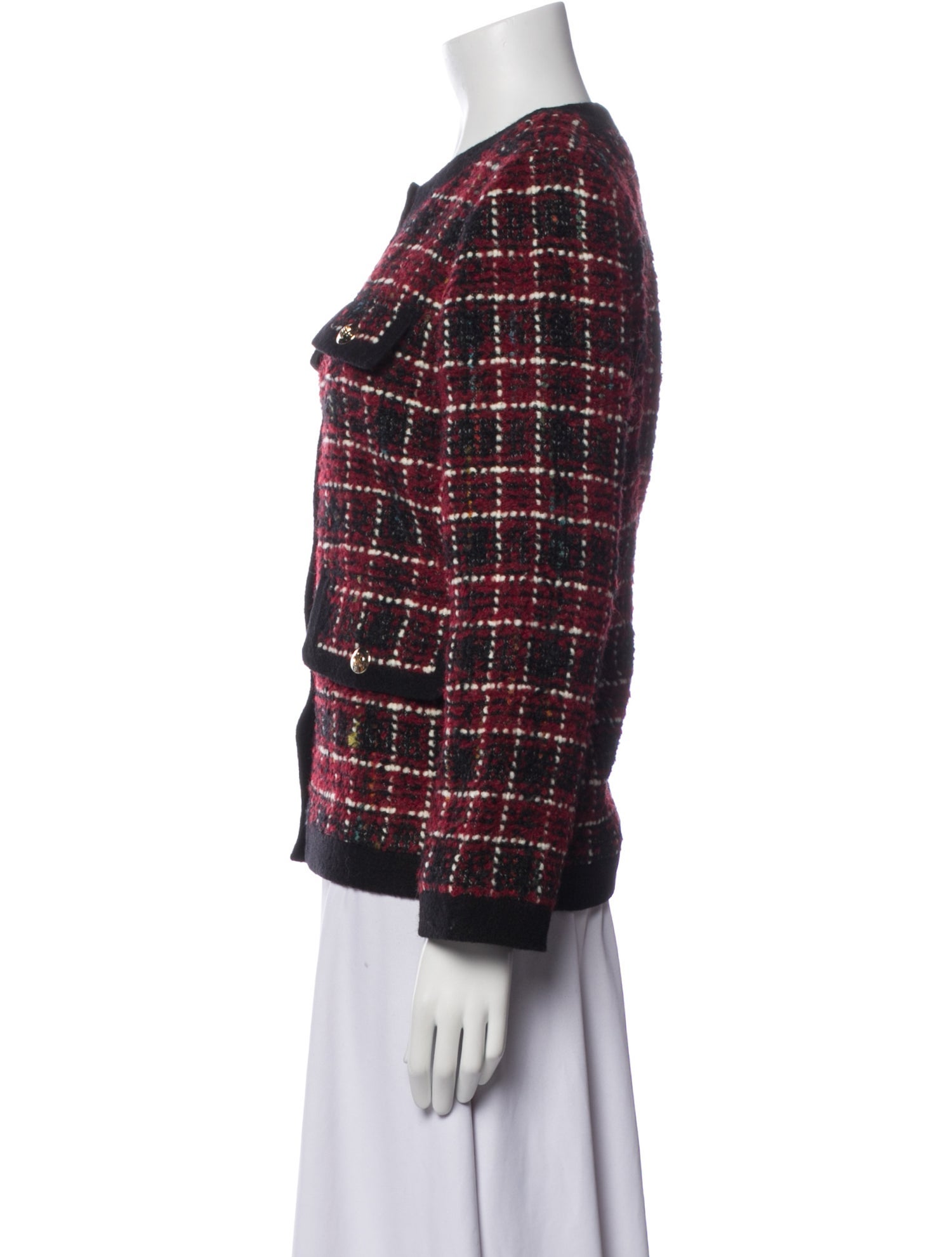 Anine Bing Wool Plaid Print Evening Jacket w/ Tags