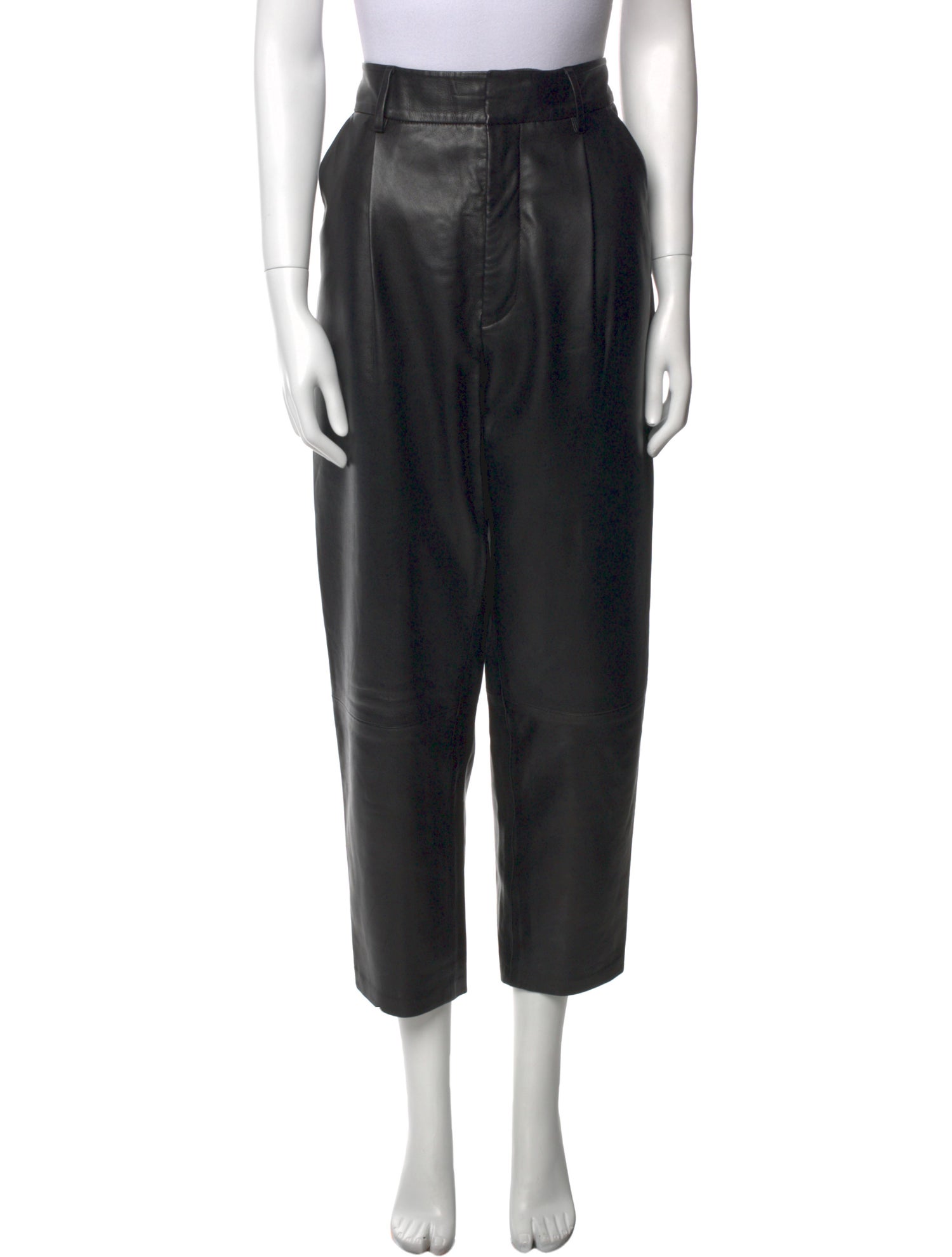 Anine Bing Leather Straight Leg Pants w/ Tags