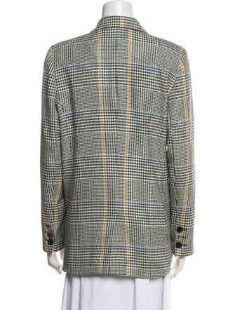 Anine Bing Houndstooth Print Blazer