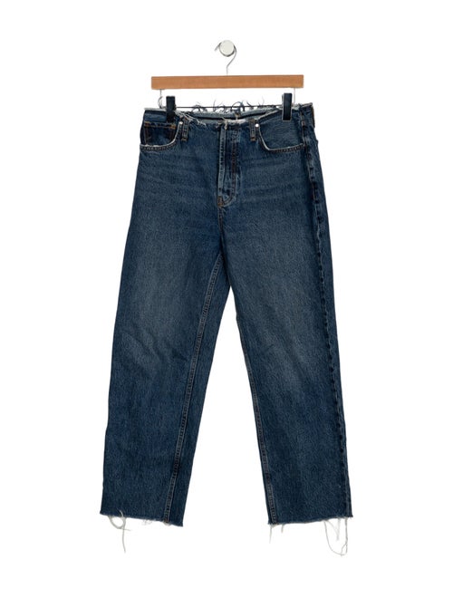 Anine Bing High-Rise Straight Leg Jeans