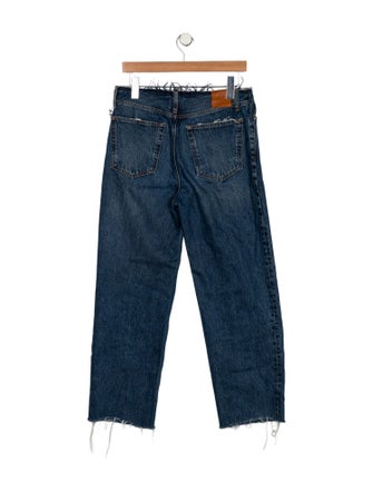 Anine Bing High-Rise Straight Leg Jeans