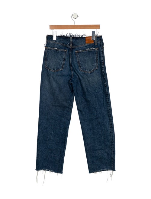 Anine Bing High-Rise Straight Leg Jeans