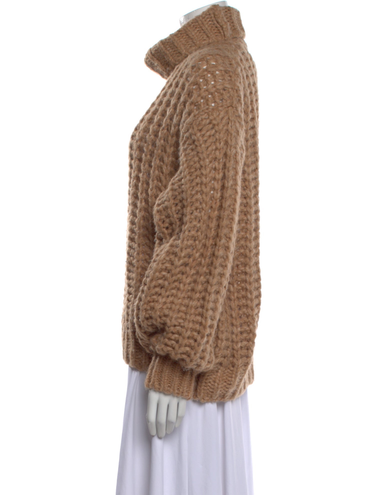 Anine Bing Merino Wool Turtleneck Sweater