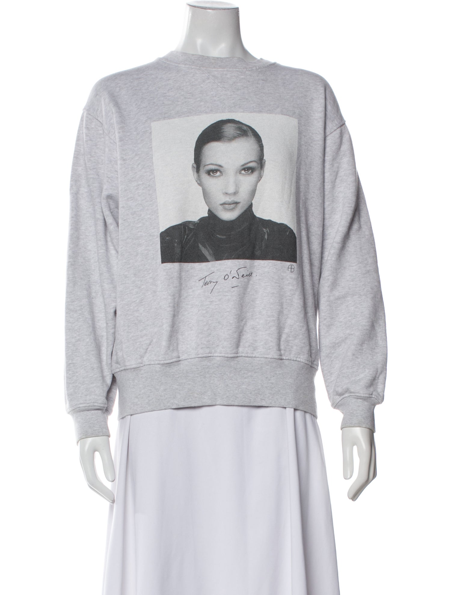 Anine Bing Graphic Print Crew Neck Sweatshirt