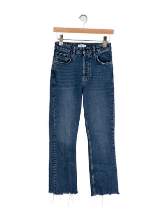 Anine Bing High-Rise Straight Leg Jeans