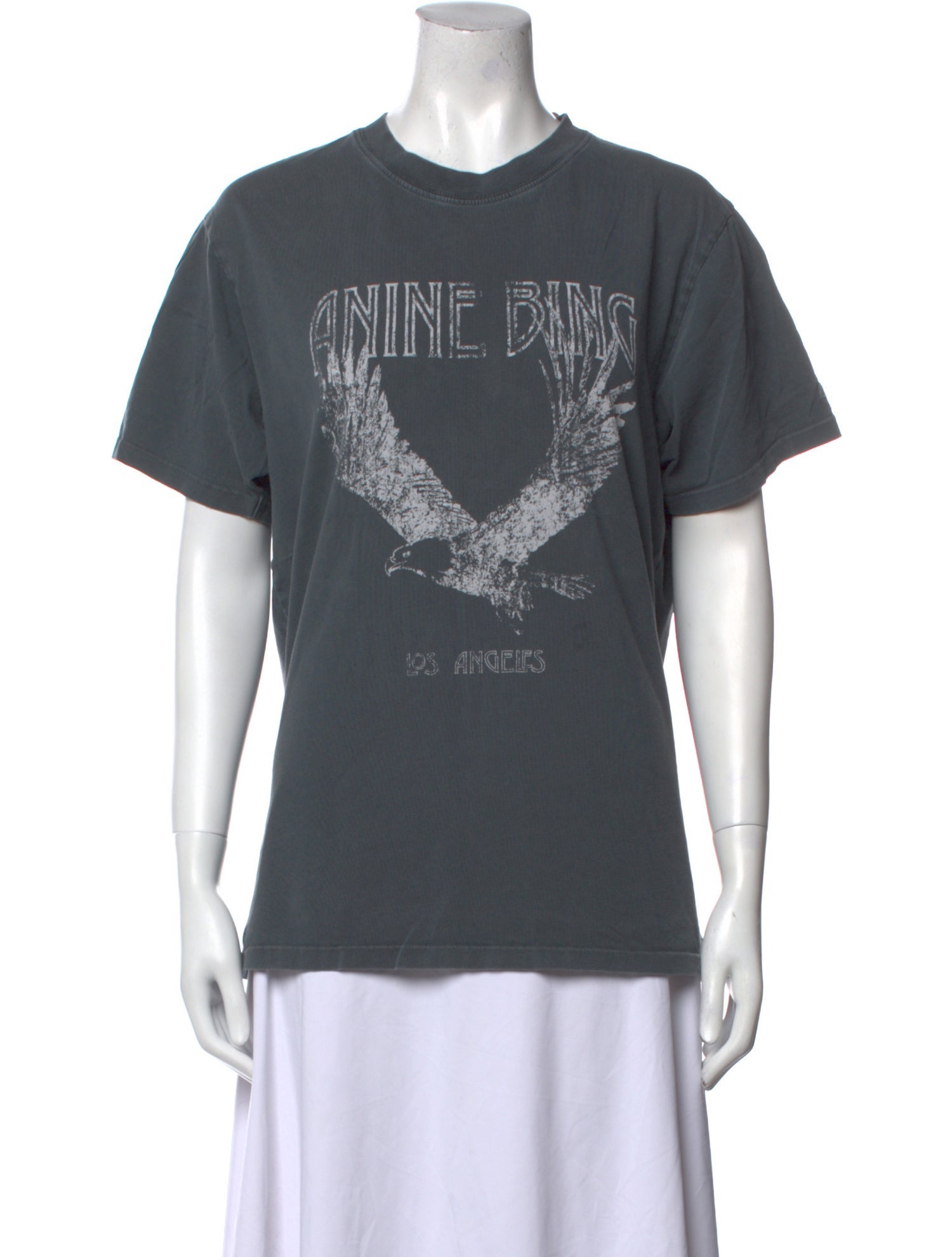 Anine Bing Graphic Print Crew Neck T-Shirt