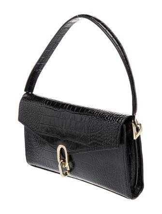 Anine Bing Embossed Leather Top Handle Bag