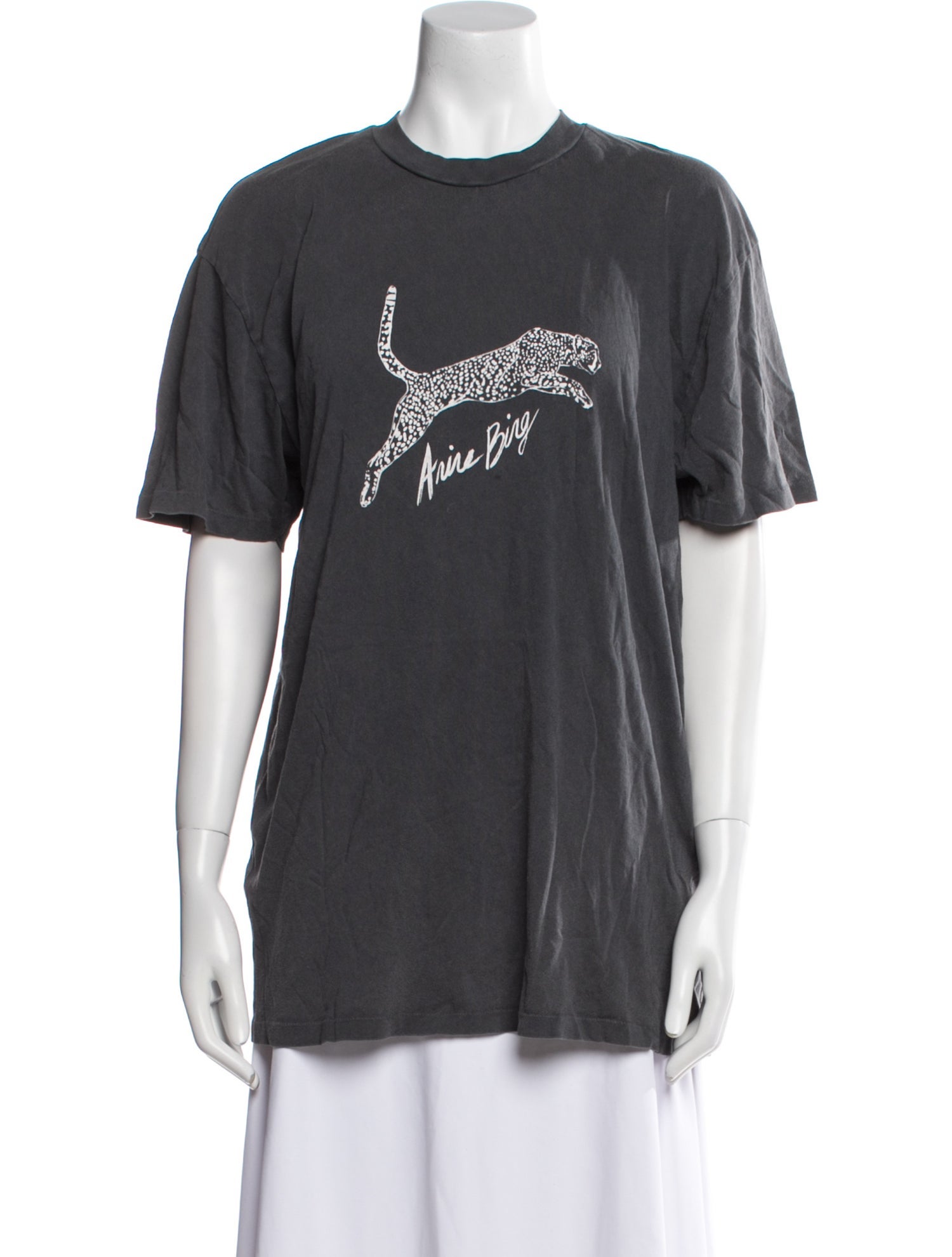 Anine Bing Graphic Print Crew Neck T-Shirt