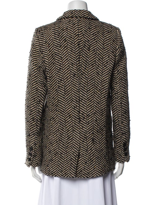 Anine Bing Wool Tweed Pattern Blazer