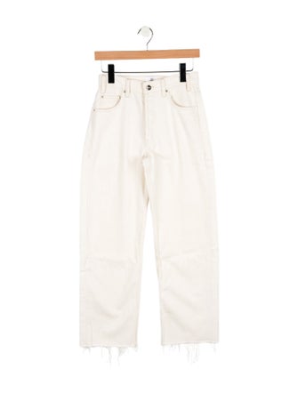 Anine Bing Mid-Rise Straight Leg Jeans