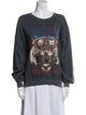 Anine Bing Graphic Print Crew Neck Sweatshirt