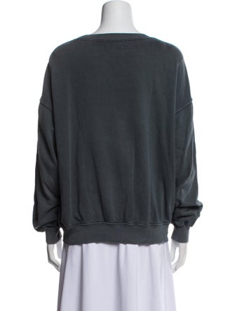 Anine Bing Graphic Print Crew Neck Sweatshirt