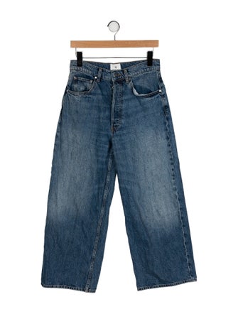 Anine Bing High-Rise Wide Leg Jeans