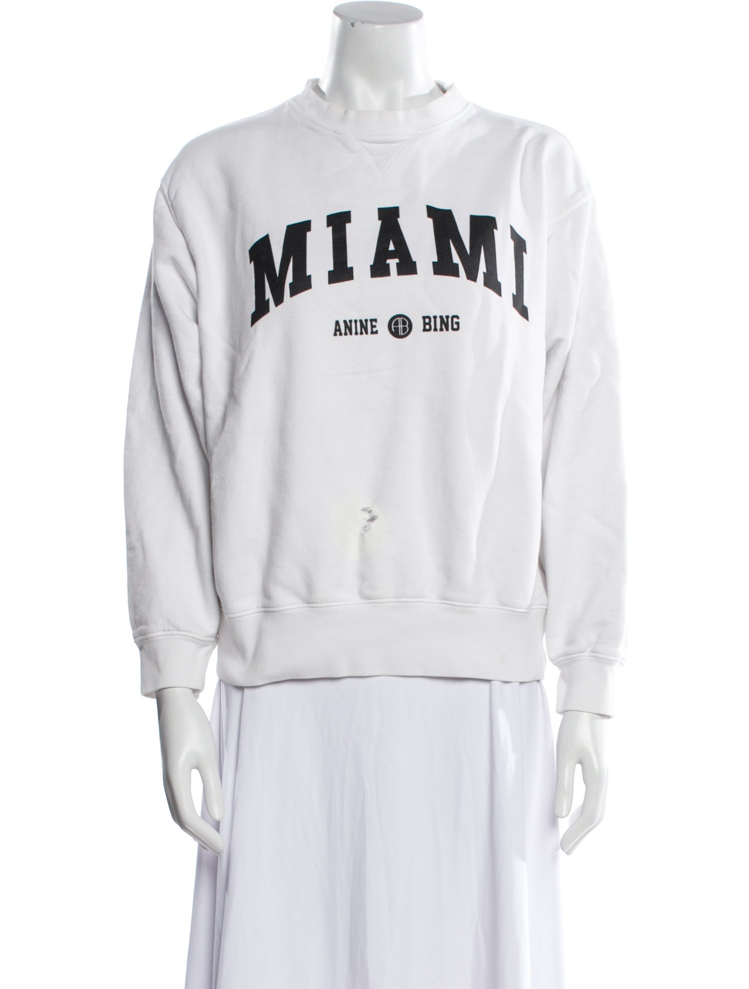 Anine Bing Graphic Print Crew Neck Sweatshirt