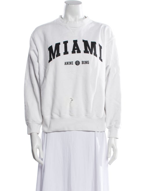 Anine Bing Graphic Print Crew Neck Sweatshirt