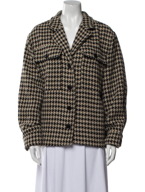 Anine Bing Plaid Print Blazer