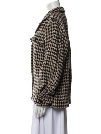 Anine Bing Plaid Print Blazer