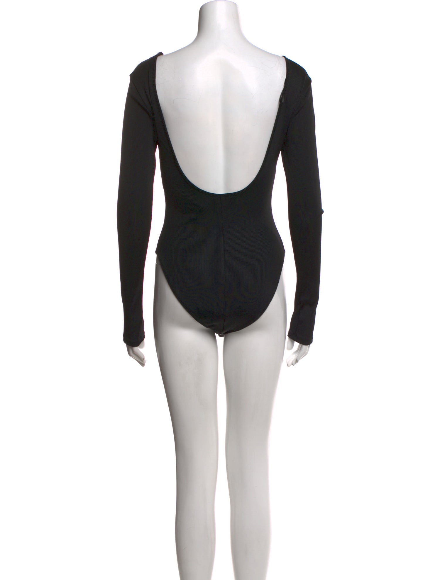 Anine Bing Nylon Scoop Neck Bodysuit