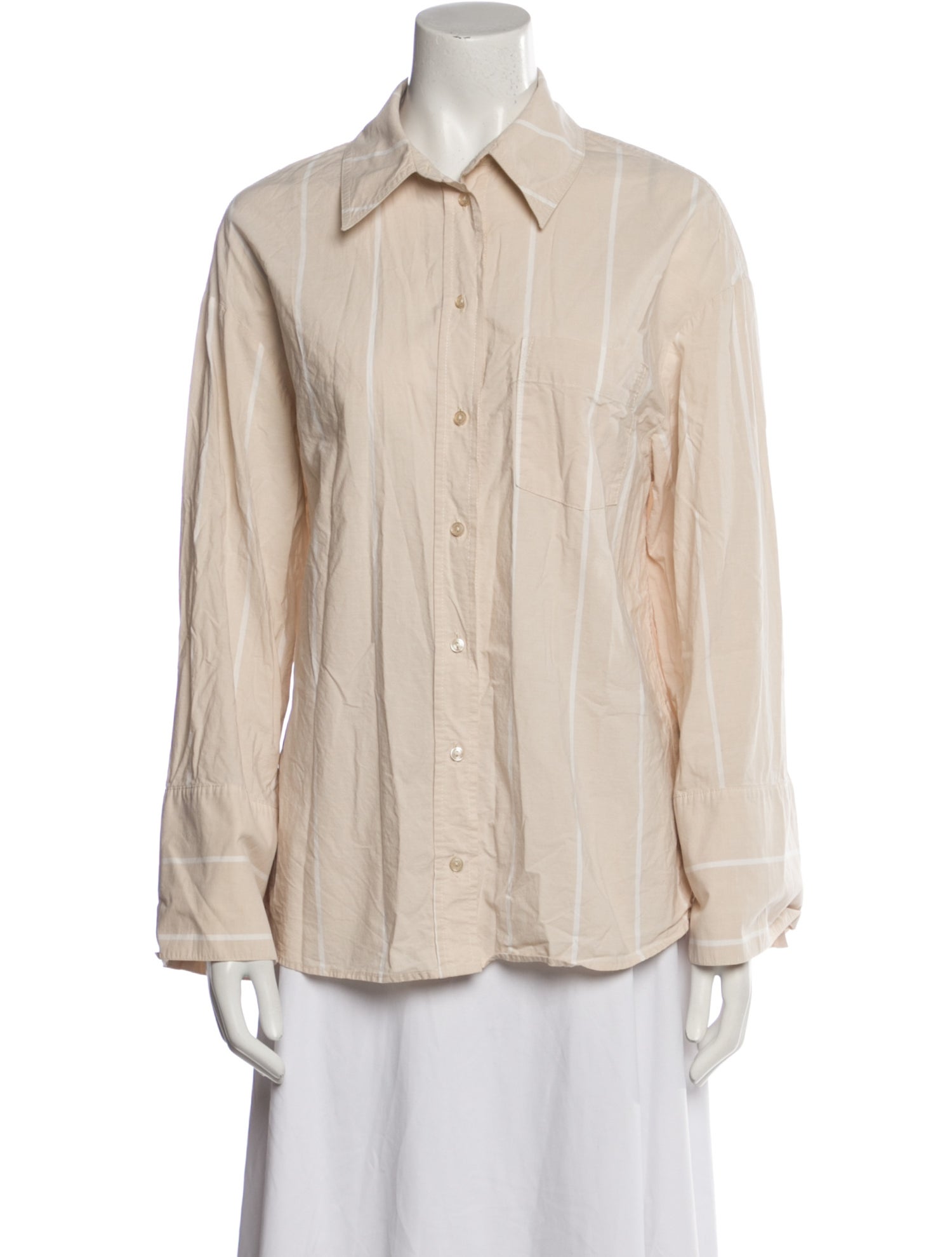 Anine Bing Long Sleeve Button-Up Top