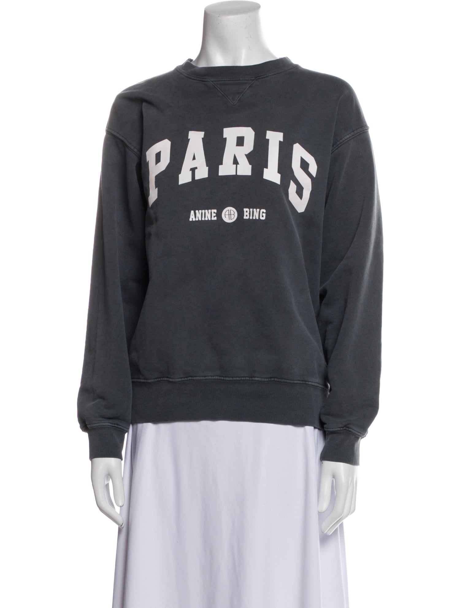 Anine Bing Graphic Print Crew Neck Sweatshirt