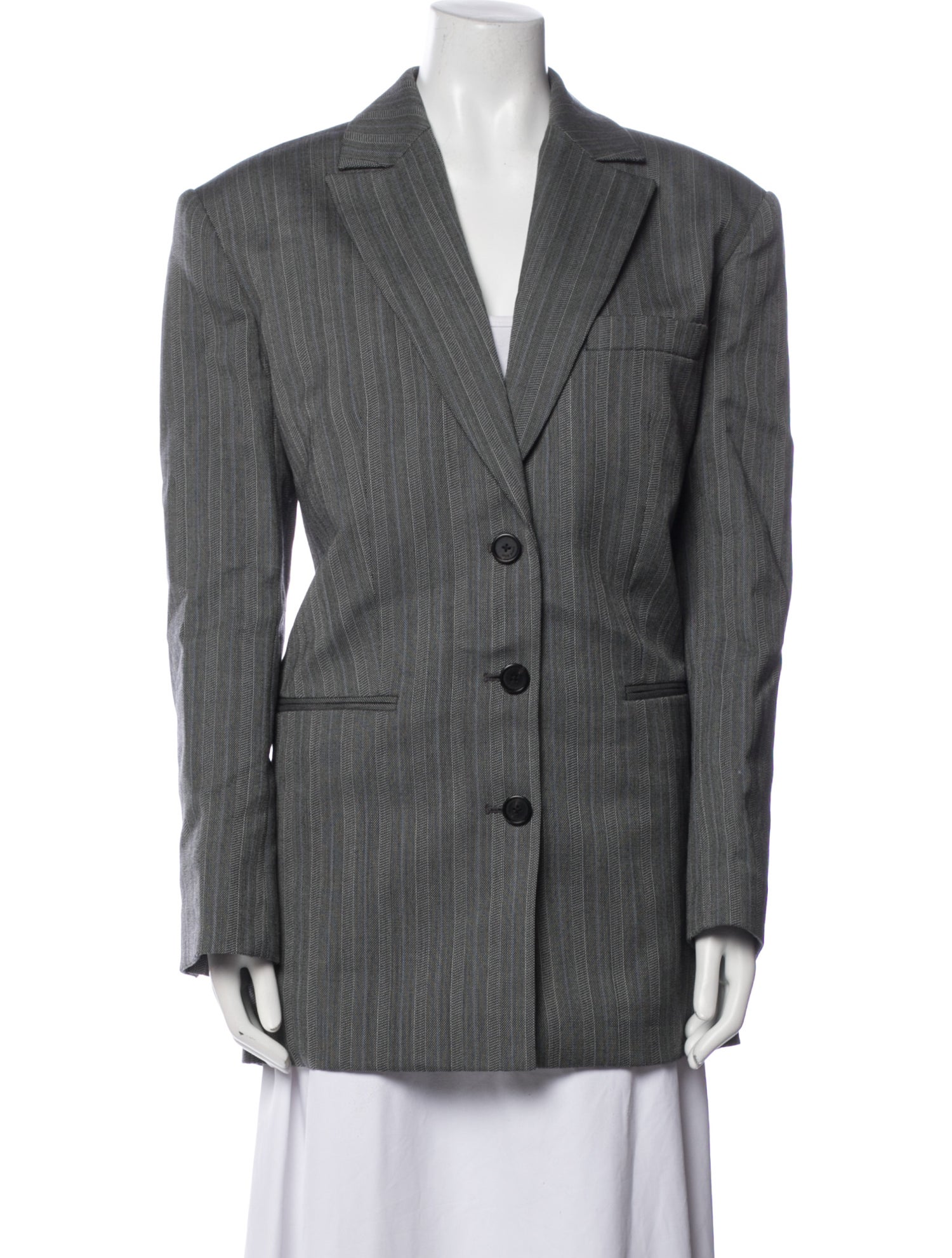Anine Bing Wool Striped Blazer