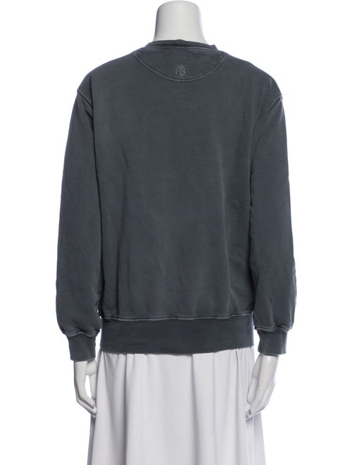 Anine Bing Graphic Print Crew Neck Sweater