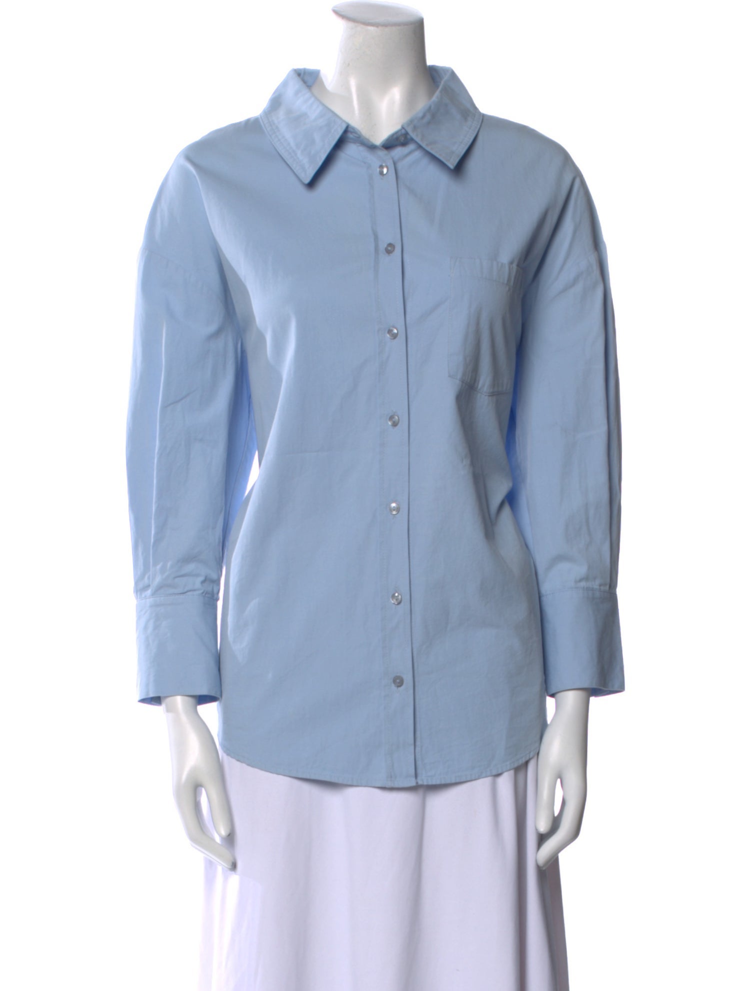 Anine Bing Three-Quarter Sleeve Button-Up Top