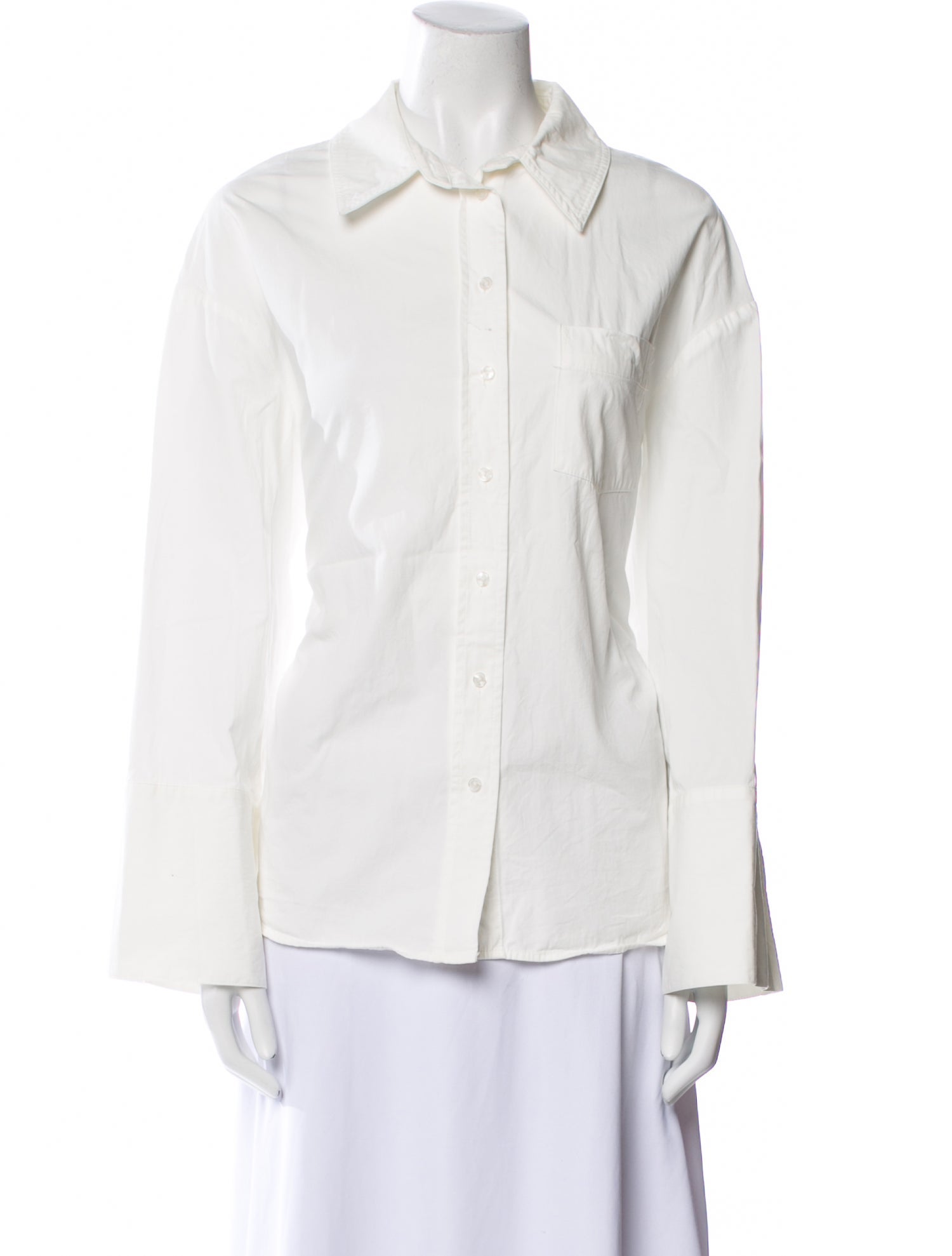 Anine Bing Long Sleeve Button-Up Top