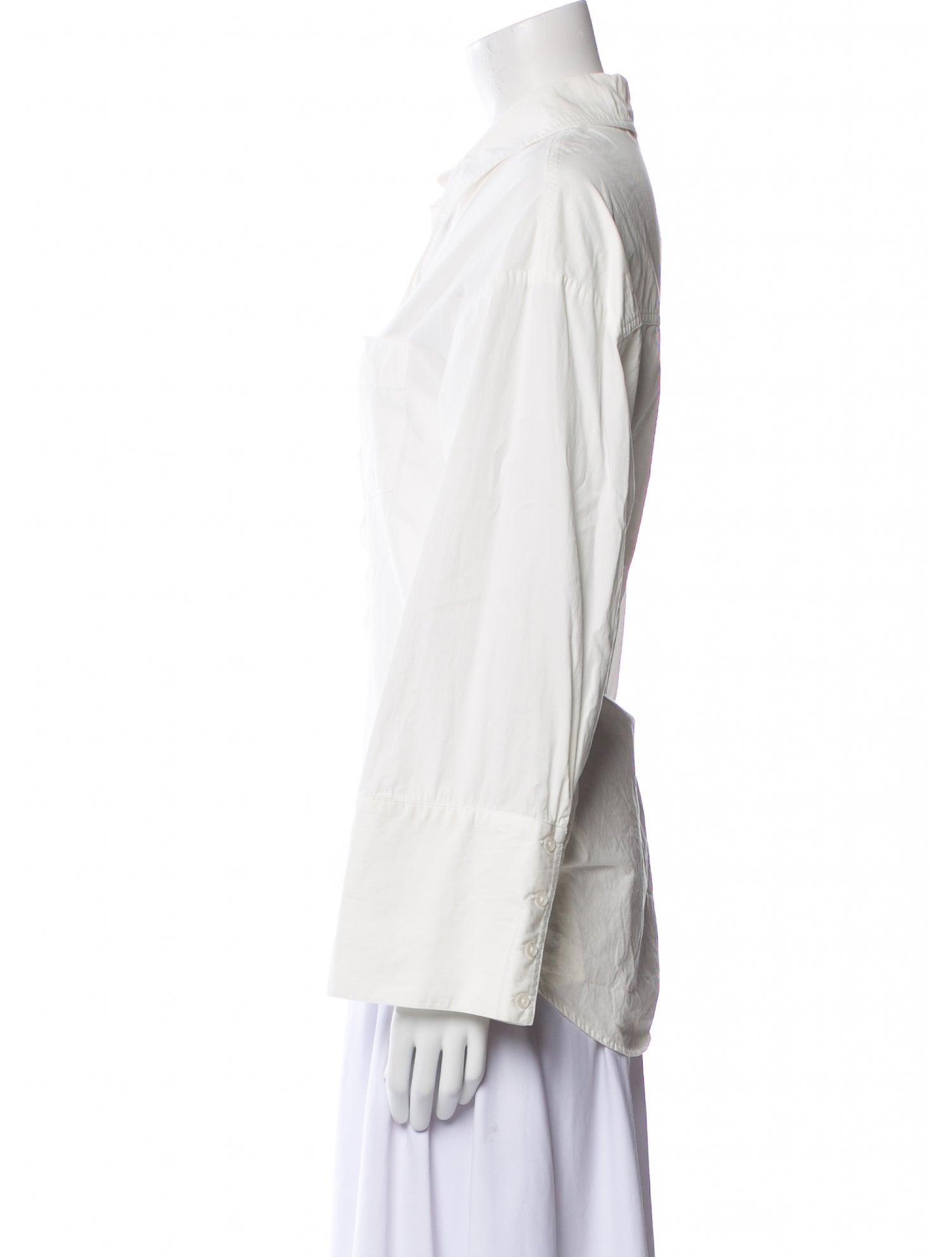 Anine Bing Long Sleeve Button-Up Top