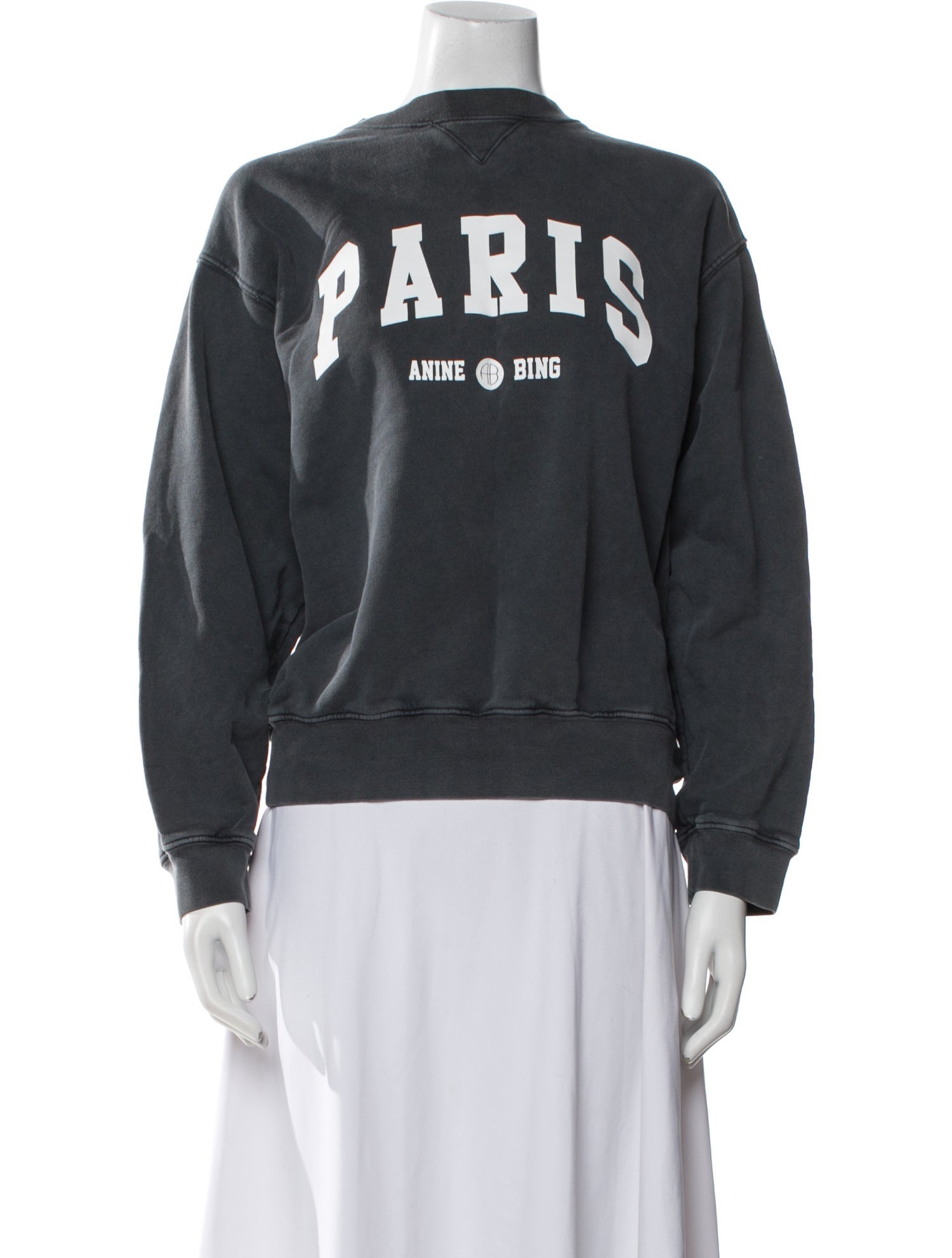 Anine Bing Graphic Print Crew Neck Sweatshirt