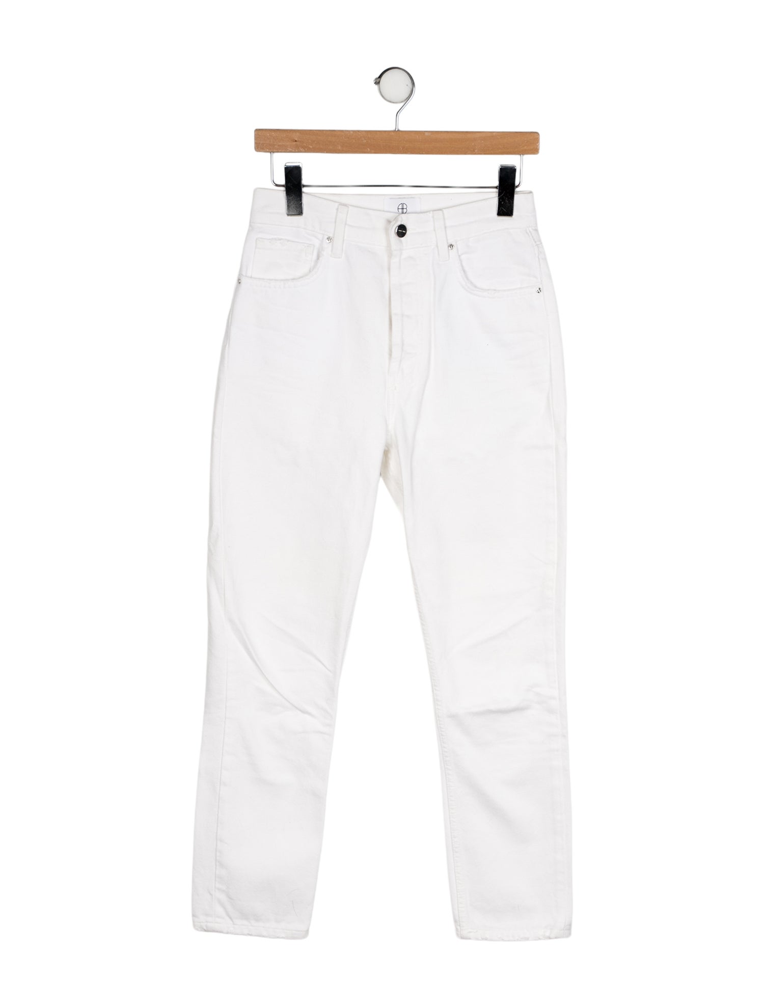 Anine Bing High-Rise Straight Leg Jeans