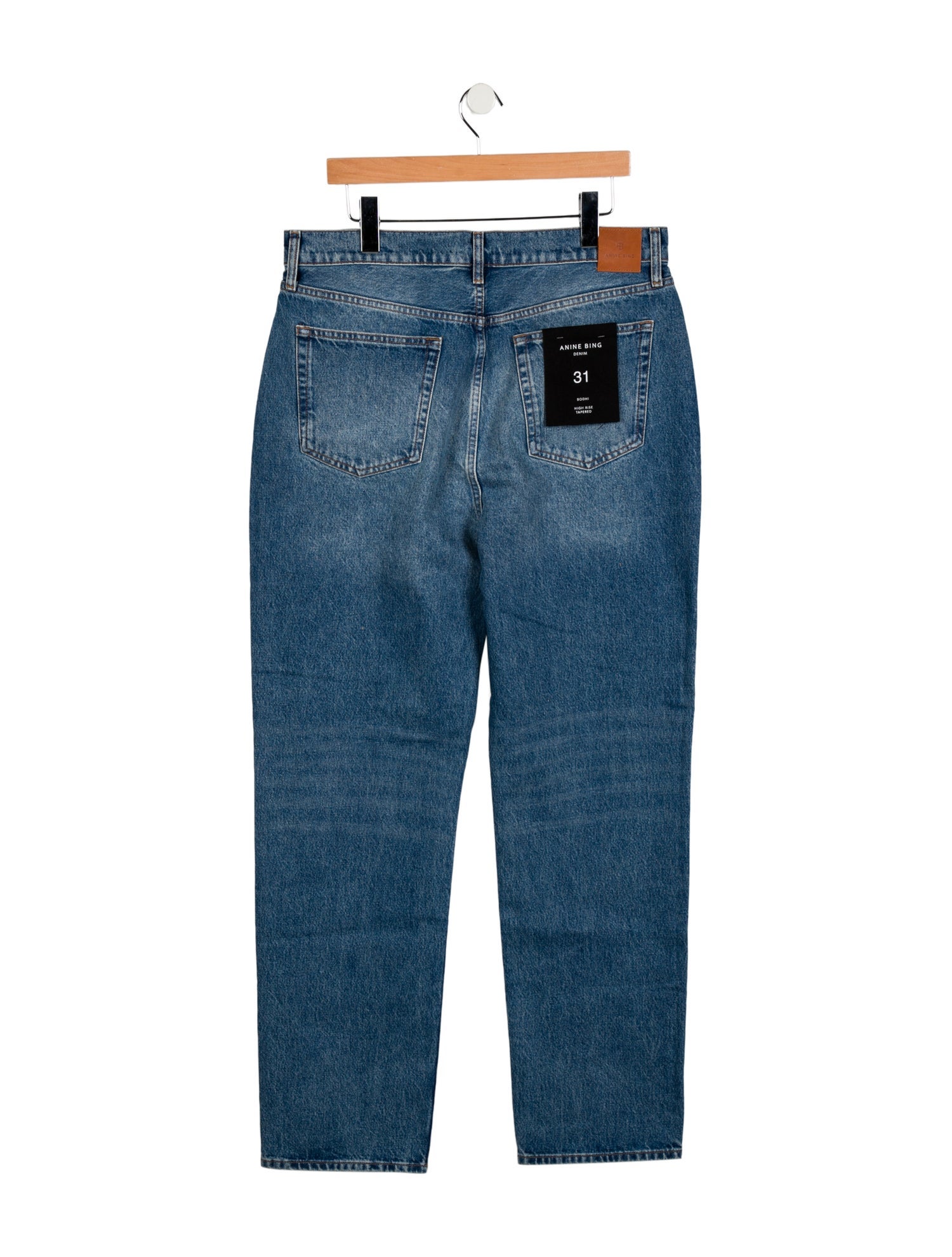 Anine Bing High-Rise Straight Leg Jeans w/ Tags